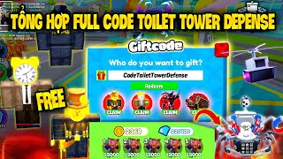 Tổng Hợp Code Toilet Tower Defense Nhận UNIT Và Gem Miễn Phí | Toilet Tower Defense Toilet TV