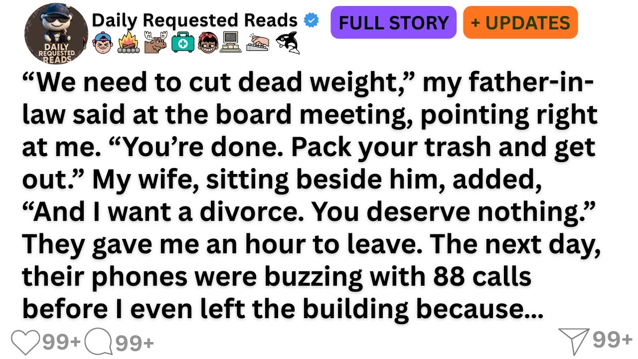 “We need to cut dead weight,” my father-in-law said at the board meeting, pointing right at me. …