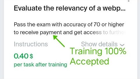 Evaluate the relevancy of a webpage to a user query | US or US VPN 0.40 Training 100% Accepted