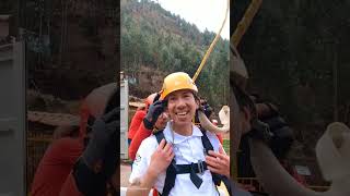 Lo más extremo que puedes hacer en Cusco, Perú 🇵🇪 #slingshotchallenge #bungeejumping