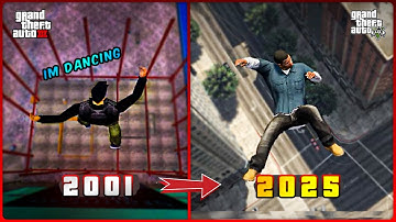 GTA Evolution: Building Jump Ragdoll Physics Comparison (GTA 3 to GTA 5) | 2001 vs 2025