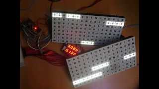 16x16 Wordclock 24h - erster Test