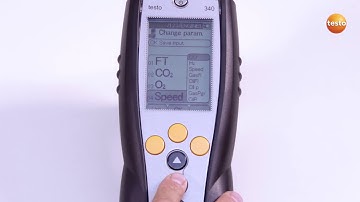 How to - testo 340 - Configuring The Display