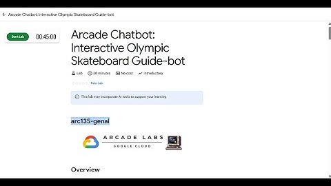 Arcade Chatbot: Interactive Olympic Skateboard Guide-bot #arc135-genai #qwiklabsarcade2025 #arcade