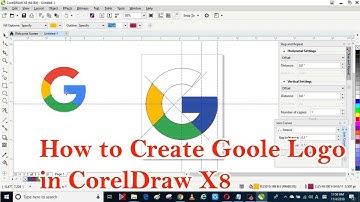 How to create google logo in CorelDraw X8