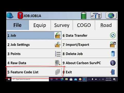 Carlson SurvPC Fundamentals 1/6 – SurvPC Job Setup