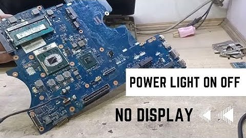 Dell latitude E6520 Laptop Not Turning On / Power Button light On Off / No Display / Solution