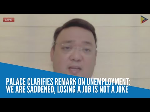 Palace clarifies remark on unemployment: We are saddened, losing a job not a joke