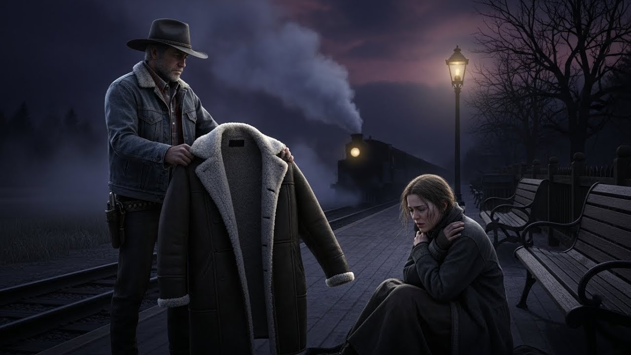 For Two Days She Slept on a Cold Station Bench—Then a Quiet Rancher Softly Said, “Come Home.”