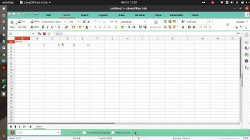 Menghitung Standar Deviasi (simpangan Baku) data tunggal menggunakan spreadsheet