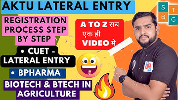 AKTU lateral Entry registration form filling Step by step | live aktu form filling  A to Z