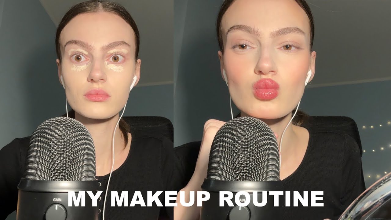 ASMR my makeup routine!