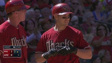 PHI@ARI: Owings tallies his first career triple
