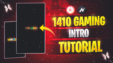 1410 Gaming Intro Tutorial | Free Fire Video Editing | Kinemaster Video Editing