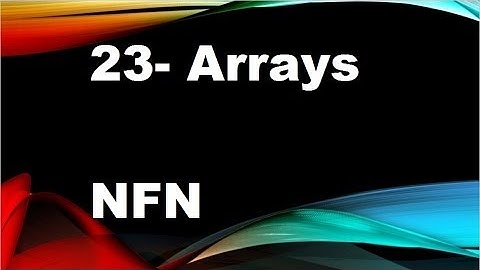 java tutorials urdu NFN 23   arrays