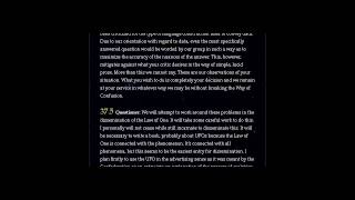 The Law of One - Session 37 of 106 - Part (1of 1) - The Ra Material