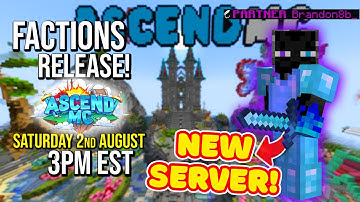 BEST *NEW* MINECRAFT FACTIONS SERVER | AscendMC Factions Showcase