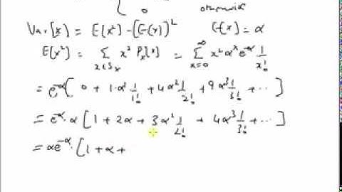 Poisson Distribution: Variance