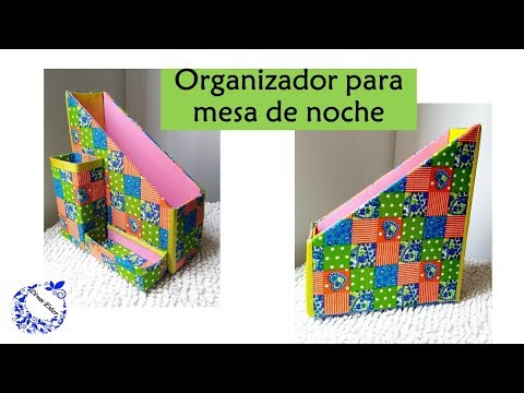Un Porta libros para mesa de noche/ manualidad fácil de cartón (reciclaje)