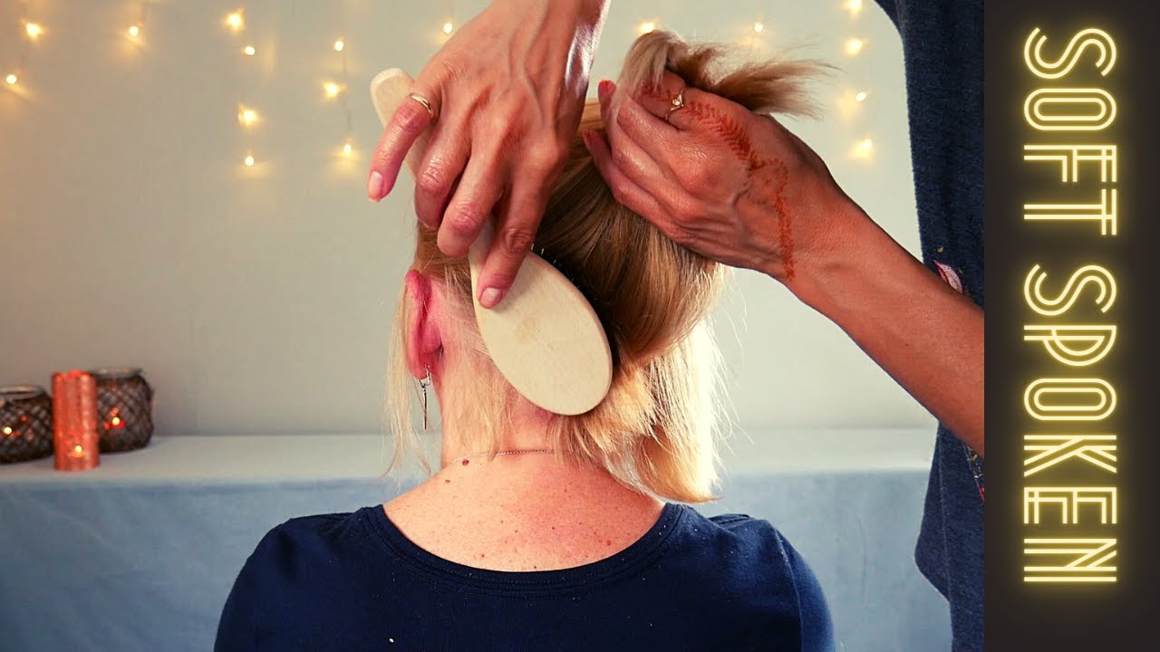 Hair play and brush with Helena - Positive Affirmations - Soft spoken ASMR -Enjoy with headphones