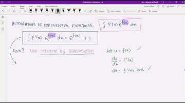 DM025 | Chapter 6 Integration of Exponential Function | Substitution
