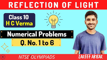 Class 10 HC Verma | Reflection of Light | Numerical Problems | Q. No. 1 to 6
