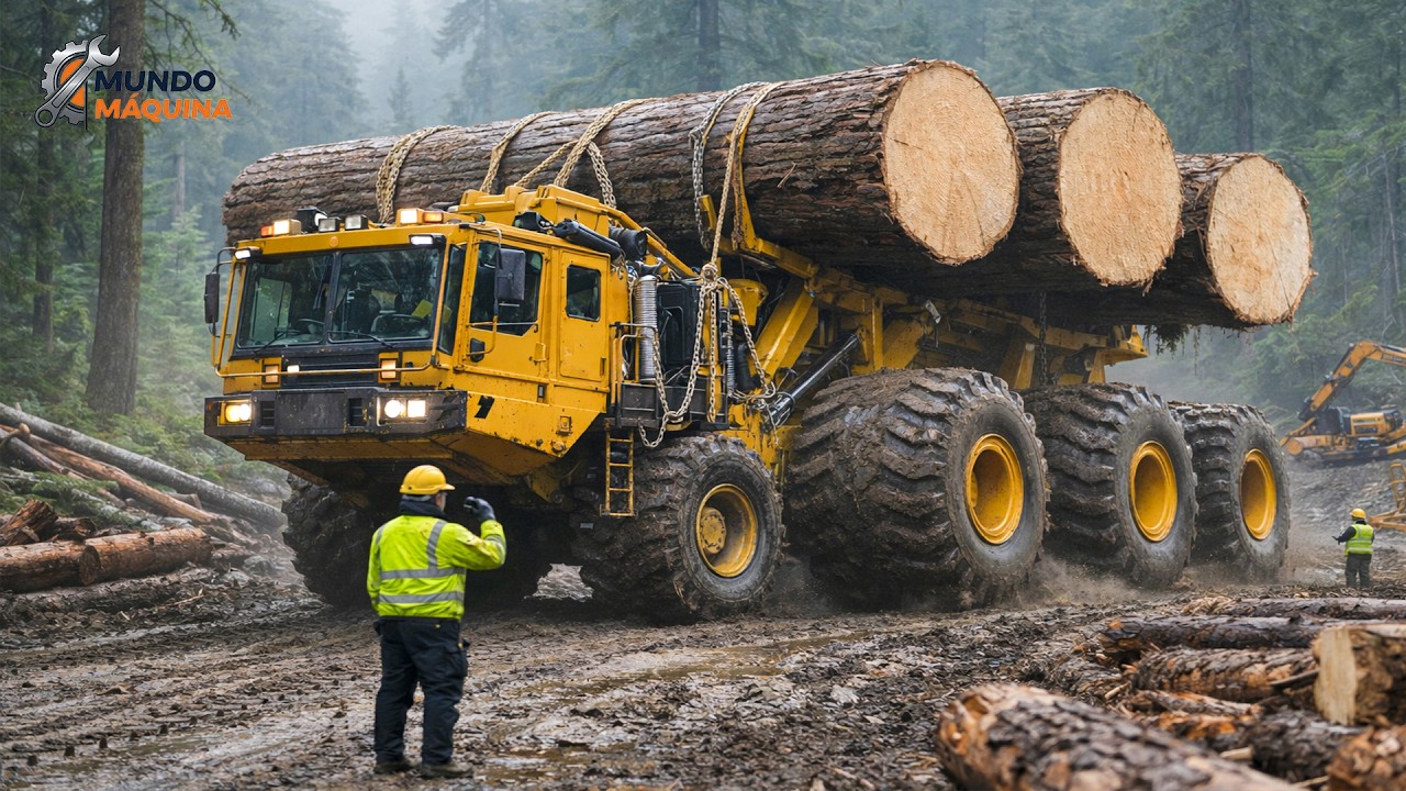 189 MÁQUINAS FORESTALES MÁS POTENTES DEL MUNDO! Mega Máquinas Que Rompen Todas las Reglas
