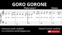 notasi balok goro gorone - piano level 1 - lagu daerah maluku / ambon - do re mi / sol mi sa si  - Durasi: 1:28. 