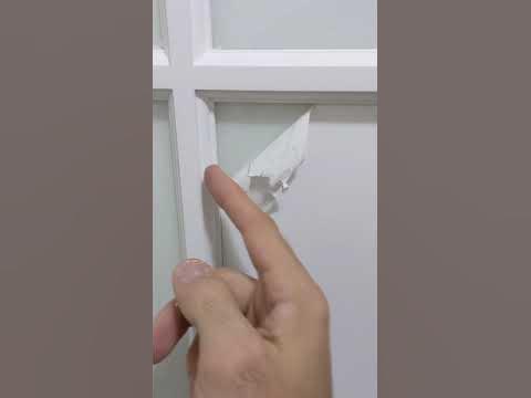 How to remove the protective film on glass doors and windows 