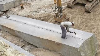 Amazing Fastest Stone Splitting Technique That Are Next Level