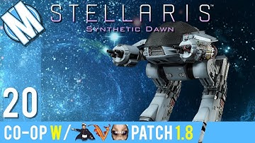 STELLARIS SYNTHETIC DAWN | MULITPLAYER - INSANE ROBOMANCE! PART 20 GAMEPLAY/LET