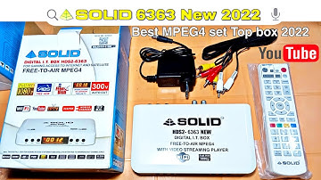 solid 6363 new 2022  Best MPEG4 set Top box | YouTube working 👌 Full HD Set Top Box | CRT TV HDMI