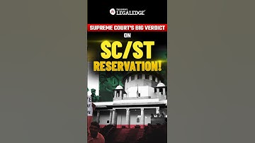 Supreme Court on Sub-classification of Scheduled Caste Reservation #schedulecaste #supremecourt