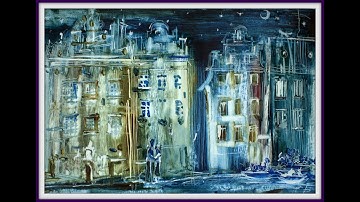 Полный урок по графике НОЧНОЙ ГОРОД .