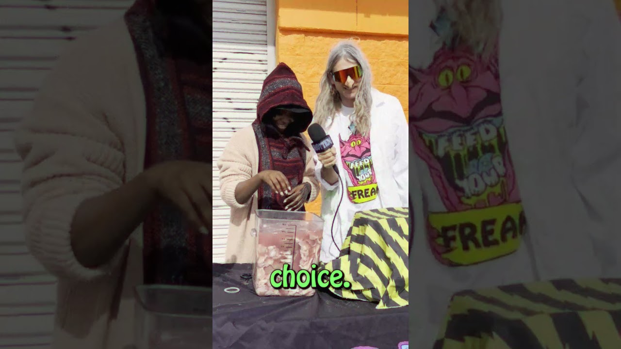 With $50 on the line, will she pick the right bucket or end up with a handful of yuck? #funny
