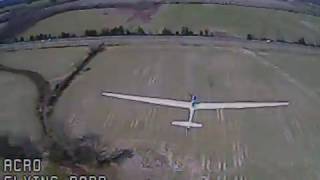 Quad Chases Giant Scale Sailplane