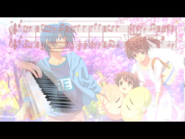 Clannad after story OP - Toki Wo Kizamu Uta (Lia) - for piano + voice +  cello Sheet music for Piano, Flute, Cello (Mixed Trio)