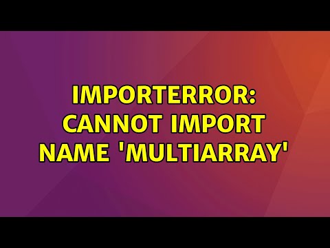 Ubuntu: ImportError: cannot
