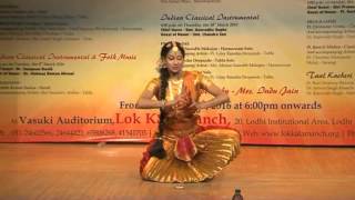 A bharatanatyam padam describing the naive love of mugdha nayika for
krishna. performed by aparajita sarma and choreographed guru smt
kanaka sudhakar