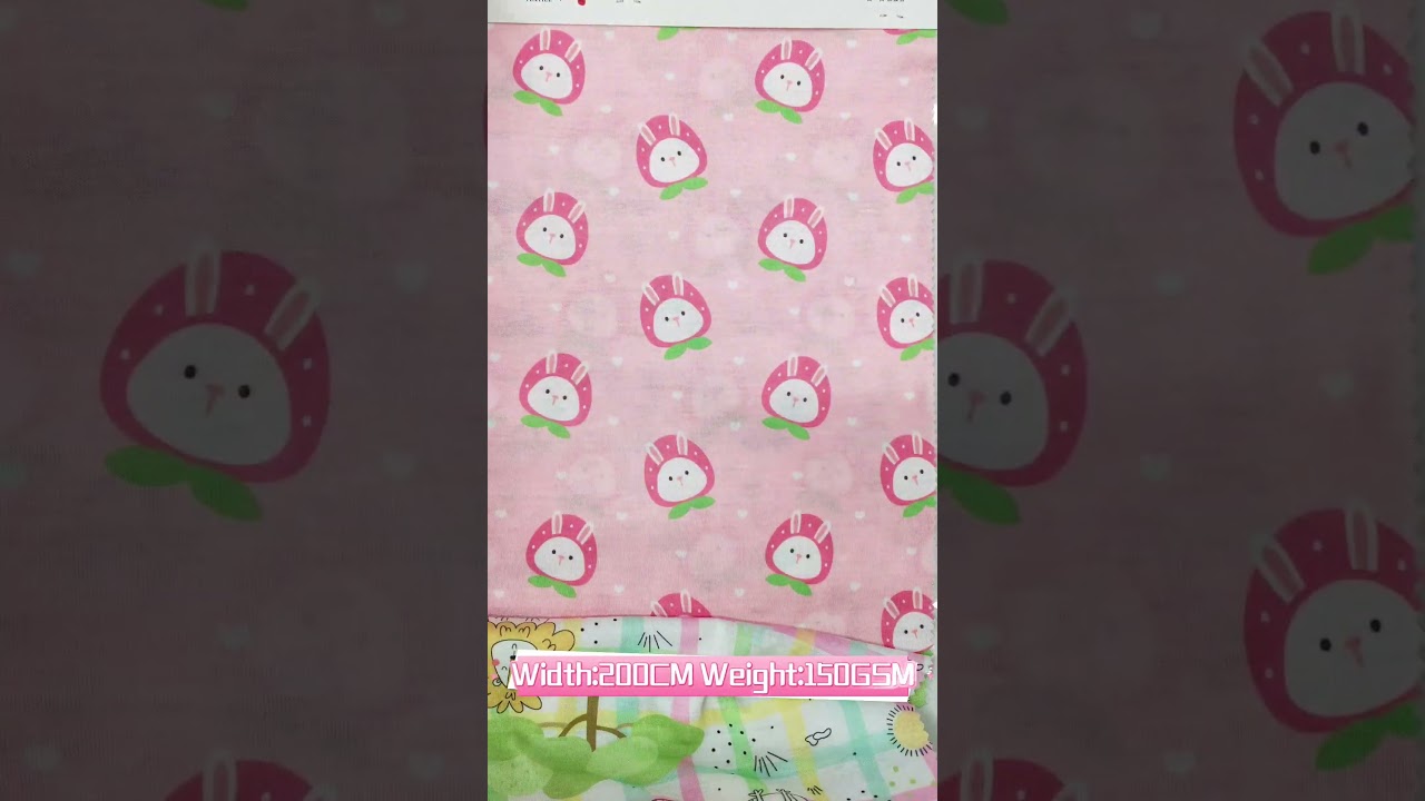 100% POLYESTER SINGLE JERSEY PRINTING FABRIC