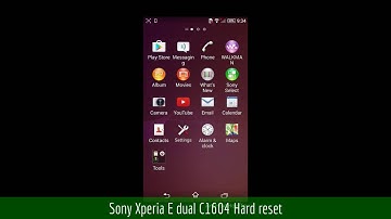 Sony Xperia E dual C1604 Hard reset