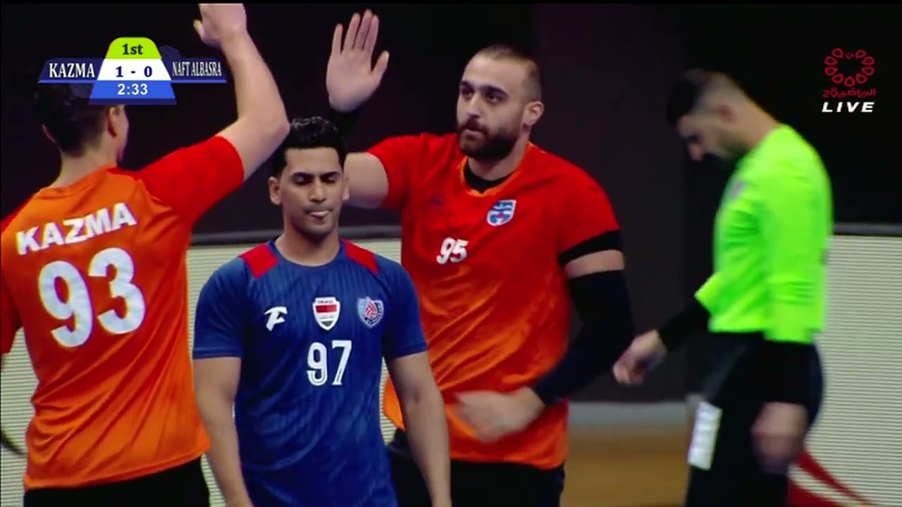 مباراة كاظمة الكويتي × نفط البصرة العراقي - البطولة العربية الـ 40 لكرة اليد 2025 - 16/9/2025