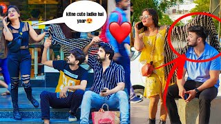 Waving Scarf On Cute Boys Face Prank |Cute Reaction 🥰 | Khushi Pandey || Part -4 ||