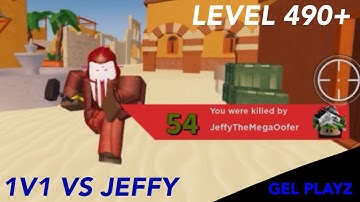 1v1 AGAINST ONE OF THE HIGHEST LEVEL MOBILE PLAYERS [VS. JeffyTheMegaOofer] (ROBLOX Arsenal)