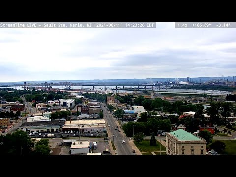 Soo Locks, Sault Ste Marie, Michigan, USA | StreamTime LIVE