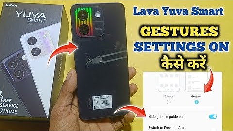 How To Hide Navigation Button in Lava Yuva Smart | Lava Yuva Smart में Gesture Setting On कैसे करें