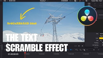How to Create a TEXT SCRAMBLE Effect in DaVinci Resolve