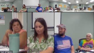 Town of Canton Select Board Meeting--8.27.26