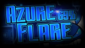 (240hz) Geometry Dash azure flare 69%! extreme demon verification progress (hardest NC level)