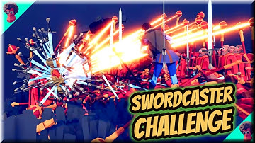 Swordcaster Challenge⚔(2/3) | Every Unit + 100 Healer vs Swordcaster - TABS Spooky Faction Update🎃